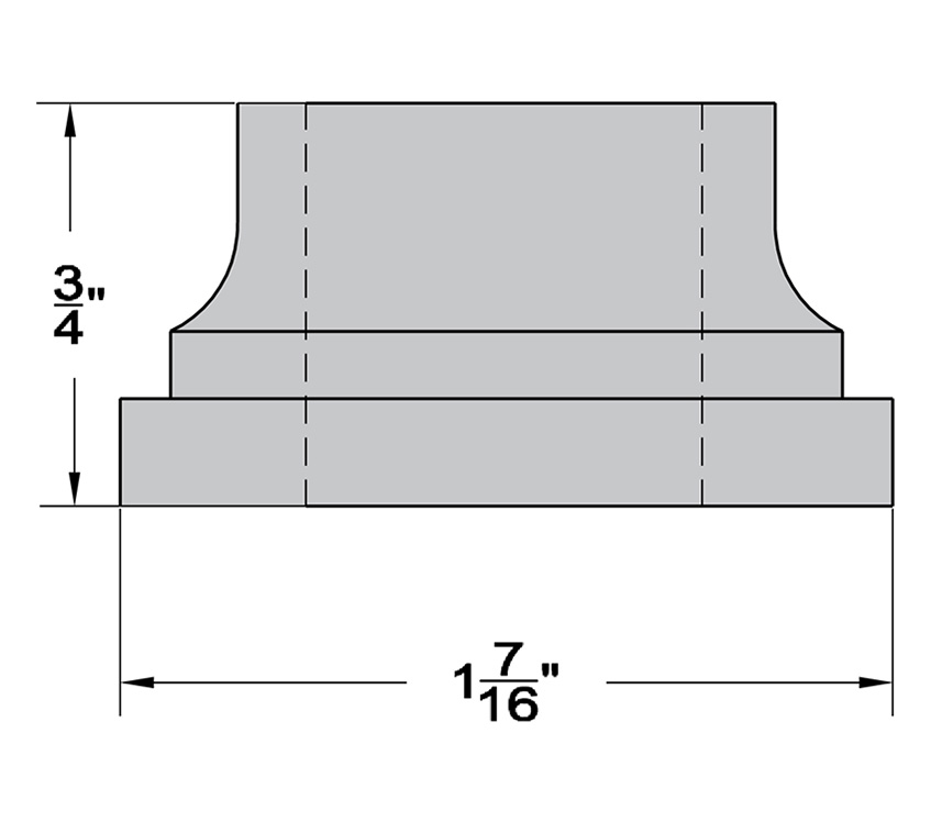 38 aluminum round hole base